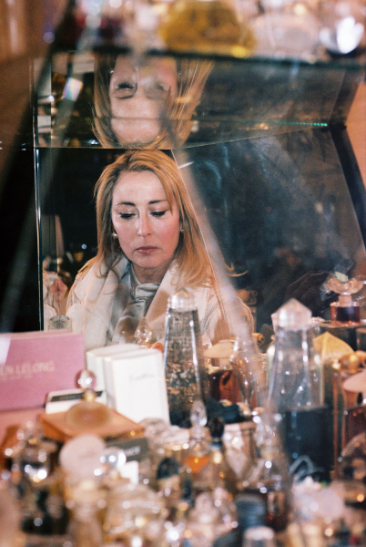 Image may contain Dressing Room Indoors Room Face Head Person Photography Portrait Adult Wedding and People